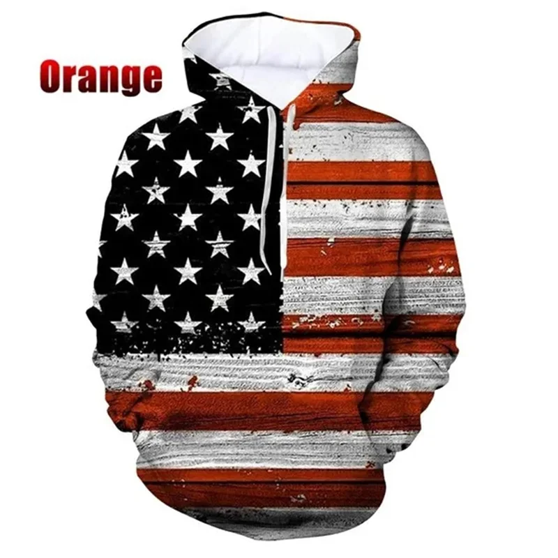 American Flag US Dream Emblem Hoodie Men Clothing 3D Printed USA Spirit Hoodies Women Harajuku Fashion y2k Pullover Hooded Hoody