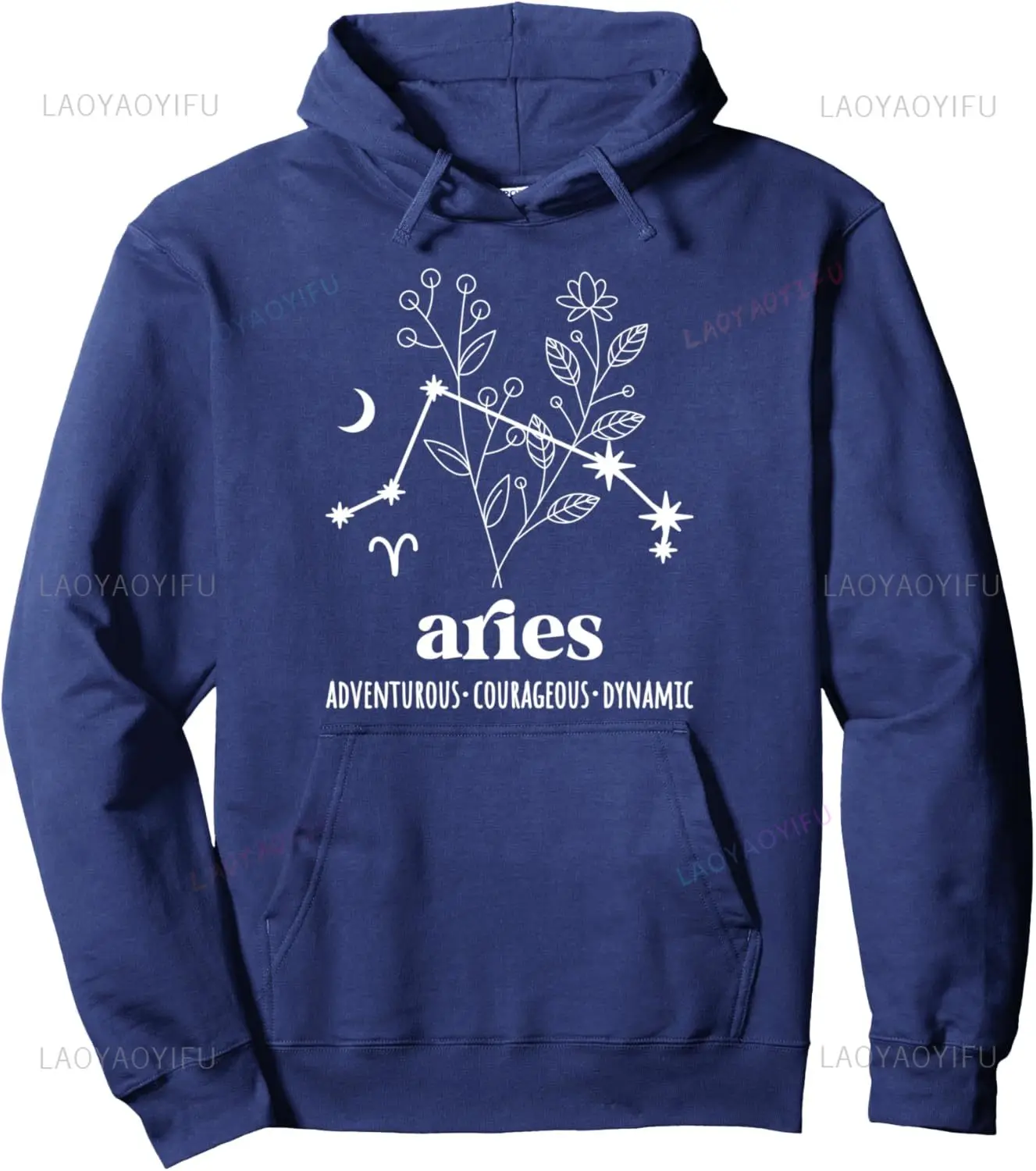 Aries Definition Aries Zodiac Sign Aries Birthday Pullover Hoodie Custom Printed Graphic Hoodie Casual Streetwear Clothing