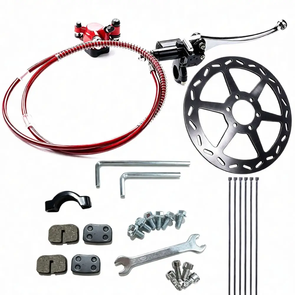 Efficient Hydraulic Rear Brake Caliper Master Cylinder For 47cc 49cc Mini Quad ATV Dirt Bike Durable Braking Maintenance