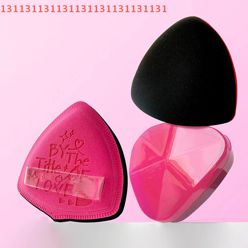 1 pz morbido e spesso rosa a duplice uso spugna per trucco soffio applicatore per fondotinta bagnato e asciutto set di soffio per cipria delicato sulla pelle strumento di bellezza