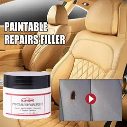 Leather Filling Paste 60ml Natural Leather Filler Repair Compound Leather Restoration Cream For Tears Crack Burns Holes Filler