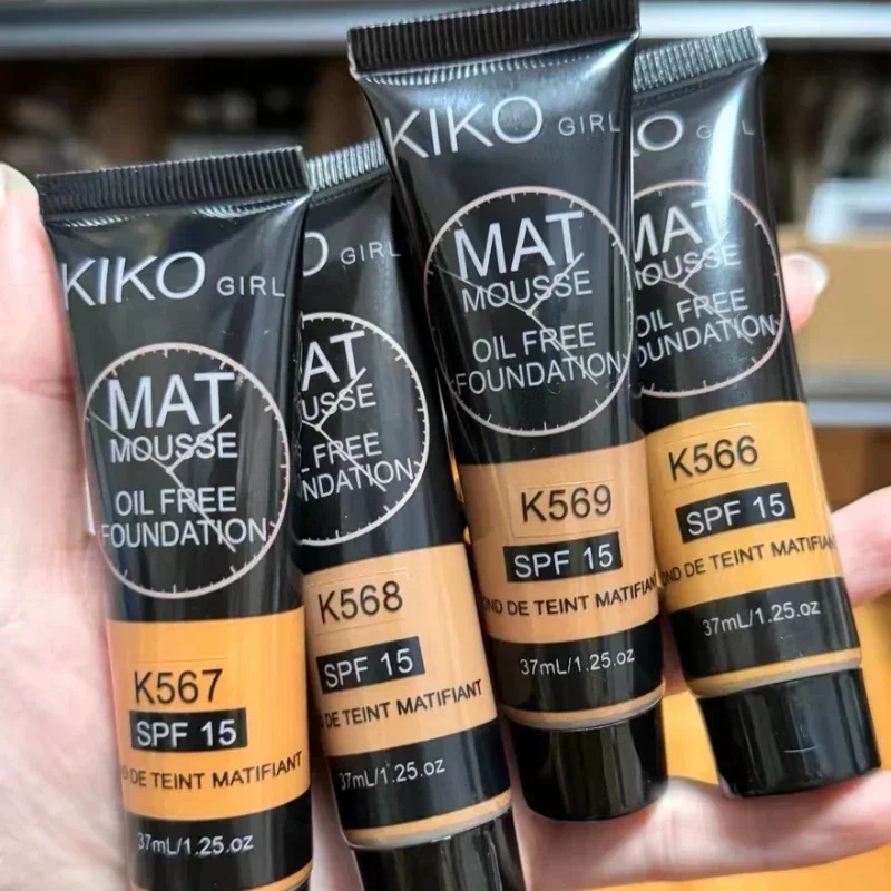 Kiko-Crema de Base líquida para mujer, corrector facial mate, Base de maquillaje impermeable, maquillaje facial de larga duración, nuevo