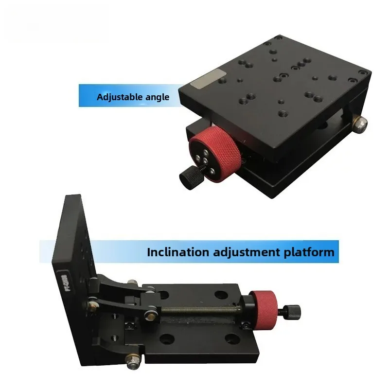 PT-QX08 Adjustable Angle Platform Tilt Workbench Drilling Base 20kg Precision Optical Mount Lab Positioning Stage