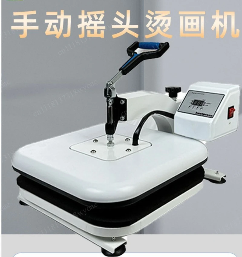 38x38cm Heat Press Machine Integrated Molded Housing Manual Oscillating Head 1200W Smart Temperature Control Heat Transfer Machi