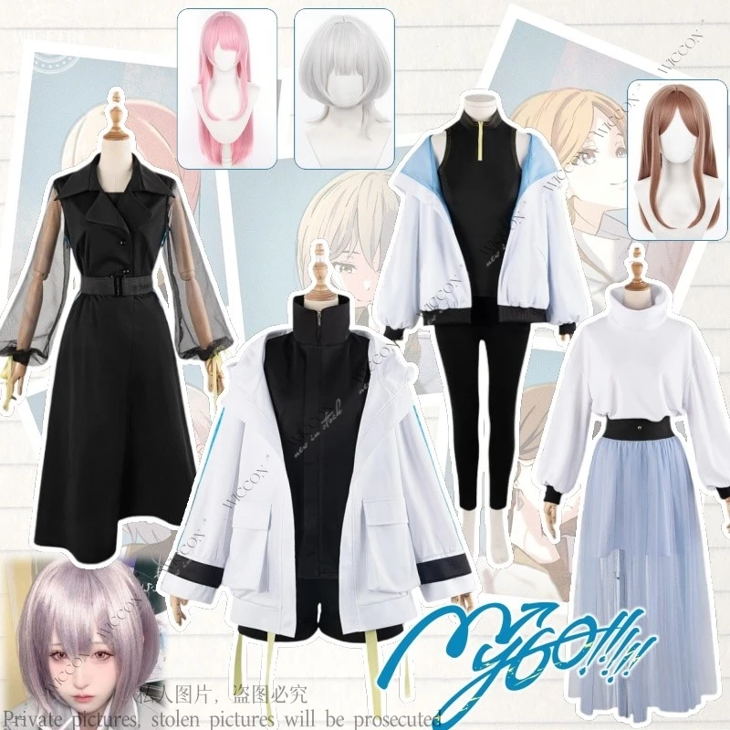 

МиГО!!!!! Chihaya Anon Kaname Rana Nagasaki Soyo Takamatsu Tomori Anime Game BanG Dream! Сценический костюм для косплея, парик, повседневный наряд