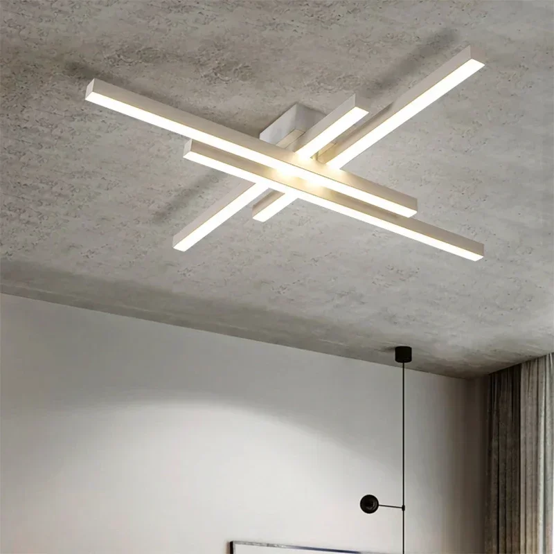 Imagem -03 - Nordic Luz de Teto Led Moderna Lâmpada do Teto Longo 30 40 50cm Lâmpada para Sala Estar Quarto Jantar Decoração Casa Luminária Led