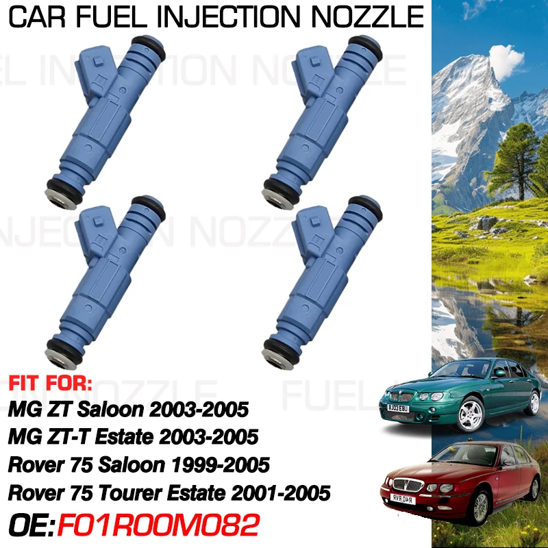 For MG ZT Saloon MG ZT-T Estate 2003-2005 Rover 75 Saloon 1999-2005 Accessories Car Fuel Injectors Nozzle Injection F01R00M082