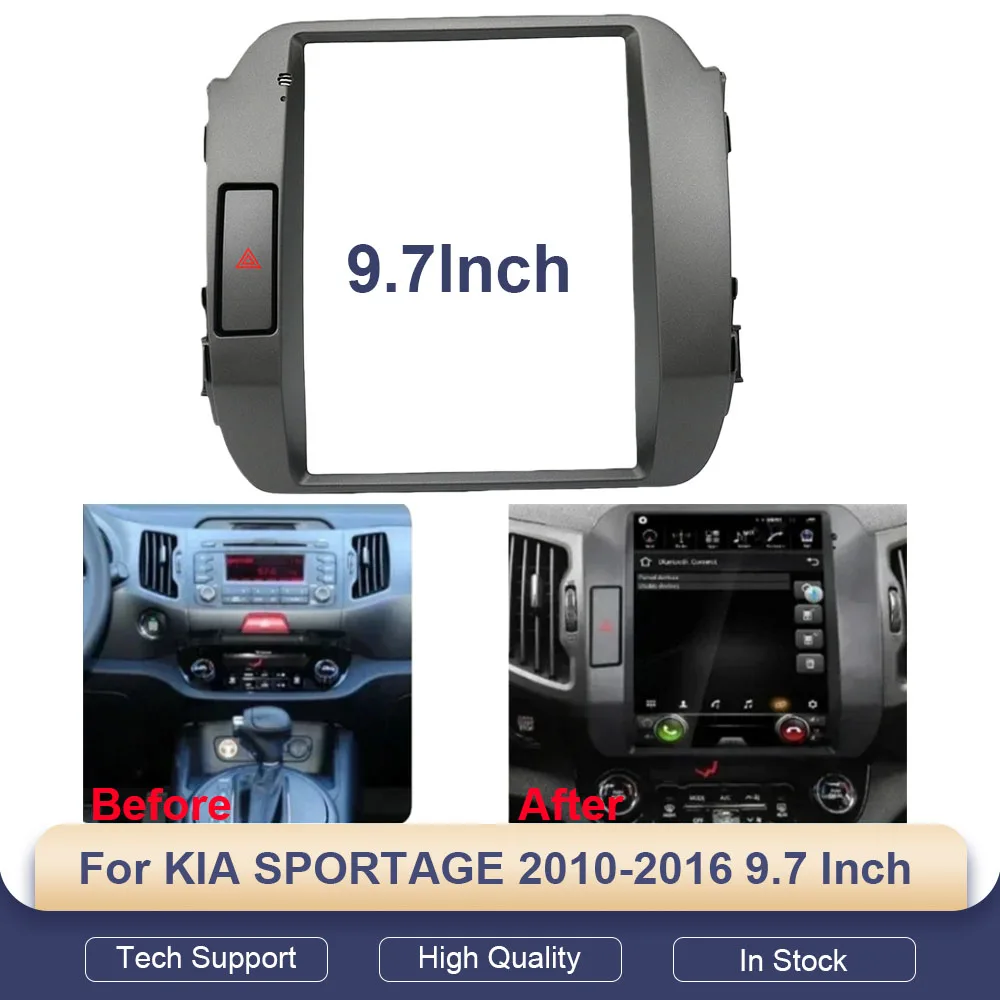

Для KIA SPORTAGE 2010-2016: 9,7-дюймовая 2-DIN автомагнитола в стиле Tesla, MP5 Android-стереосистема, рамка для приборной панели