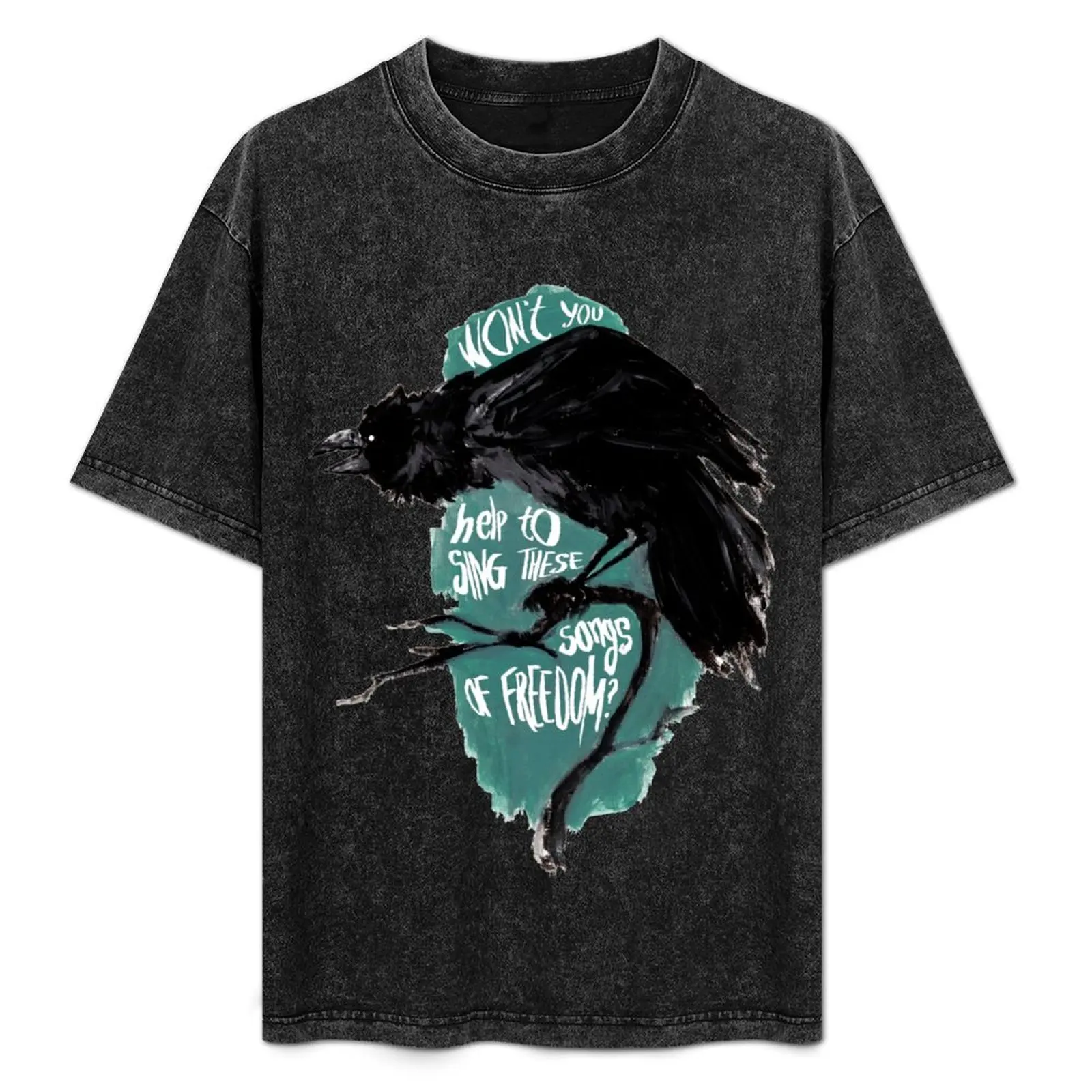 

Freedom crow T-Shirt Simple Print Design T-Shirt