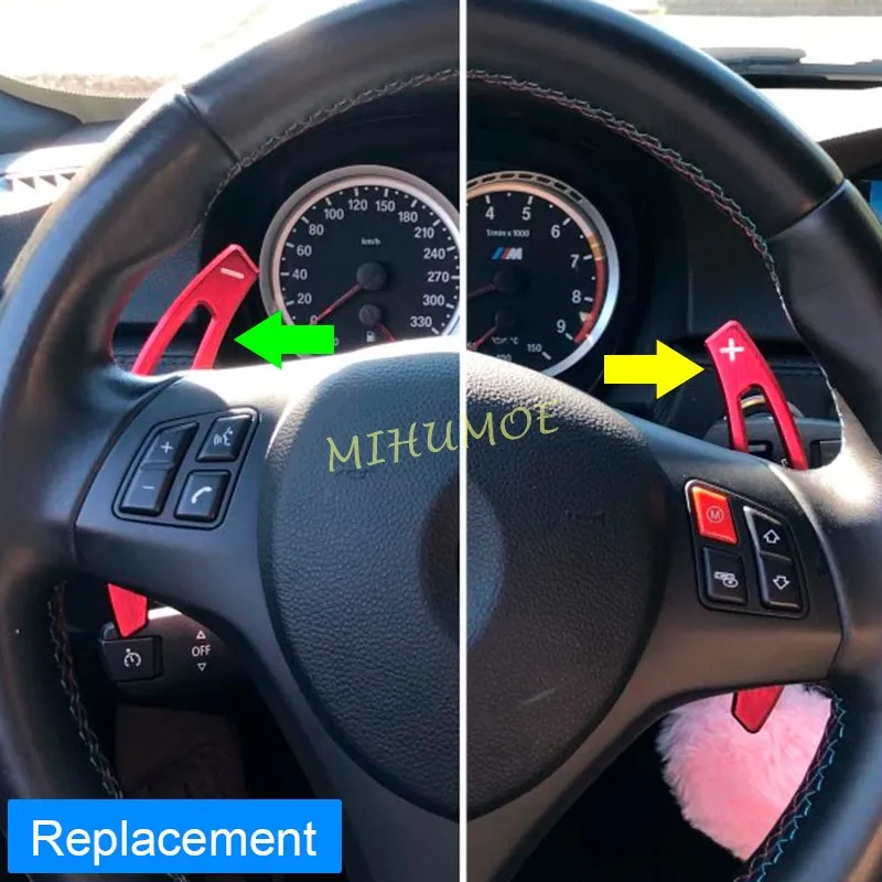 Replacement Paddle Shifter For BMW X5M (E70) X6M (E71) M3 (E90/E92/E93) Steering Wheel Gear Shift Extension Accessories Red