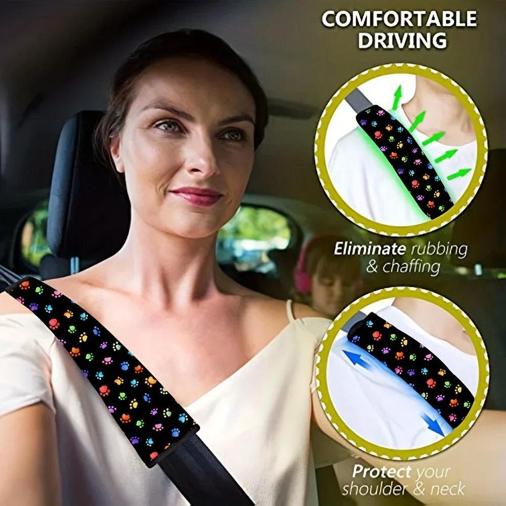 Universal Car Seat Belt Cover For Kids Adults A More Comfortable Driving Compatible With All Cars And Backpack Accessories