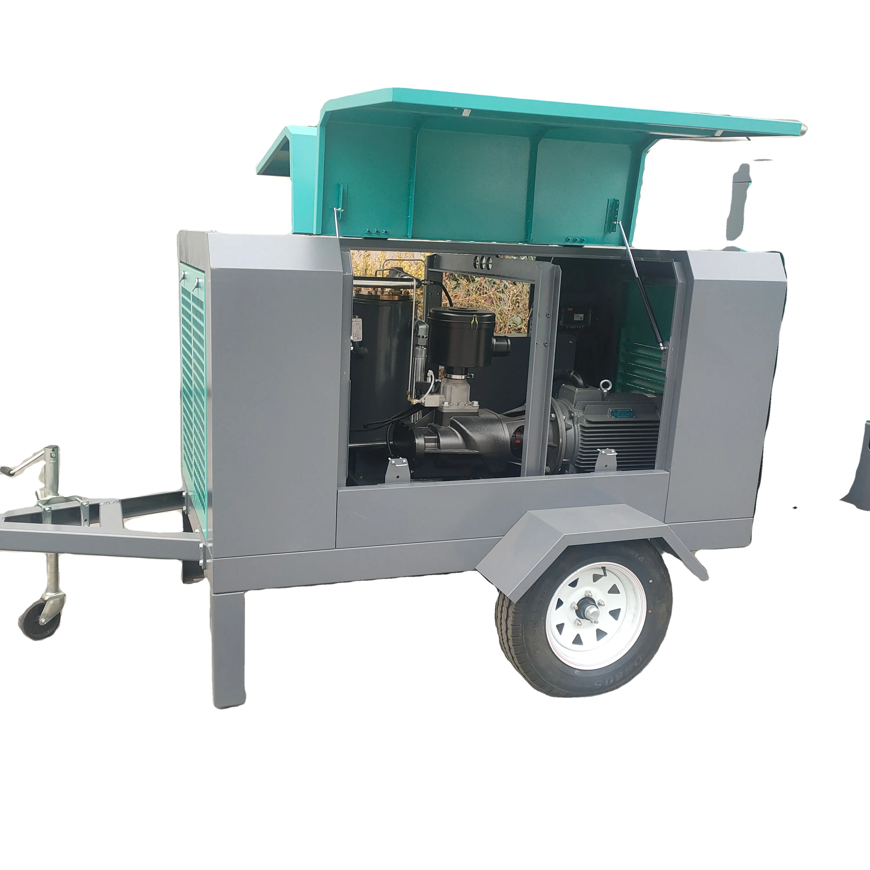 Compressor 375 cmf Diesel Engine Powered Mobile Air Compressor Diesel Compressor for Construction Work