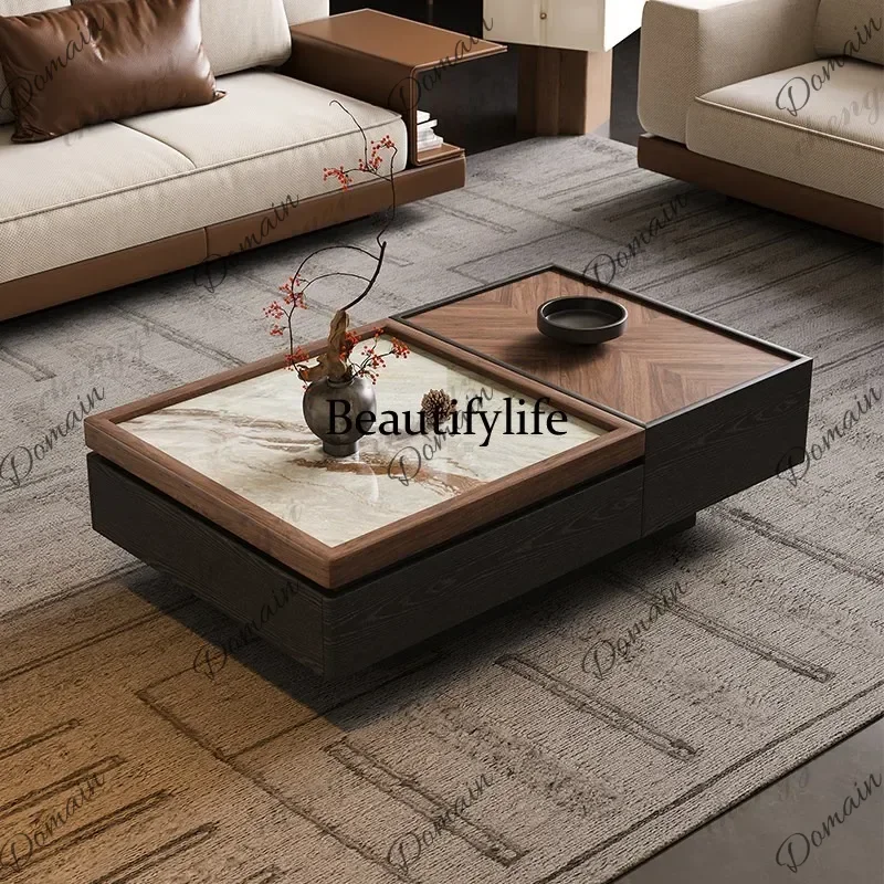 YFC Italian minimalist coffee table household large flat floor living room self-priming double suction belt storage equipment wa