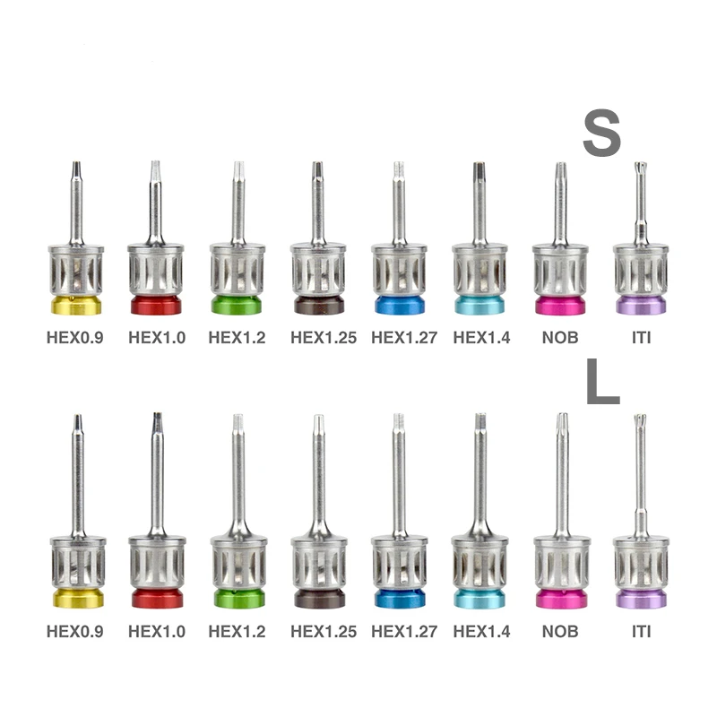 Dental Implant Screw Driver Colorful Torque Wrench Ratchet 10-70NCM 16Pcs Screw Driver Universal Restoration Tools