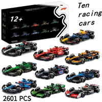 2025 New 77242-77251 Speed 10 Super Sports Car F1 Building Blocks Toy Decoration Model Children's Christmas Birthday Gift