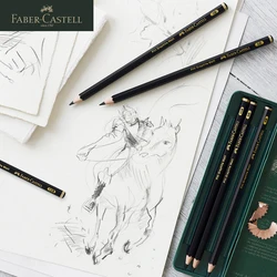 Faber-Castell Matte Sketch Pencil Art Graphite For Shading Sketch Black Lead Design Writing Drawing Graphite Pencils Supplies