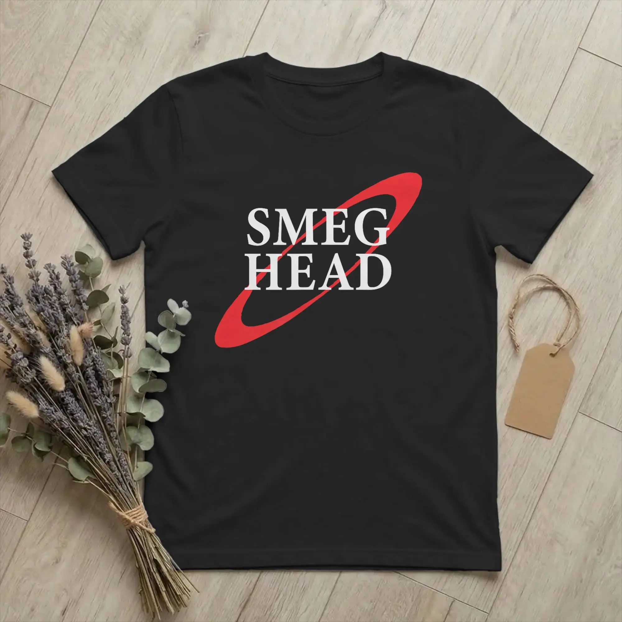 Hipster Red Planetary Ring Dwarfs Smeg Head T-Shirt Men Crewneck 100% Cotton T Shirts Funny Short Sleeve Tee Shirt Gift Clothes