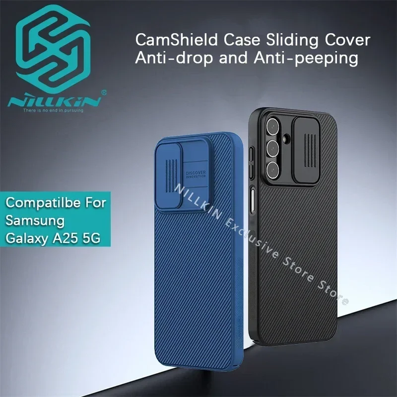 

Чехол Nillkin для Samsung Galaxy A16 A25, чехол CamShield, слайд-чехол для объектива, чехол для телефона, противоударный защитный чехол для A16 4G/A15 5G
