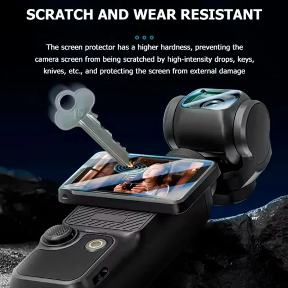 8IN1 Tempered Glass Screen Protectors for Insta360 Luna SeriesLens Protector with Auto-Alignment Frame Featuring Easy-Install