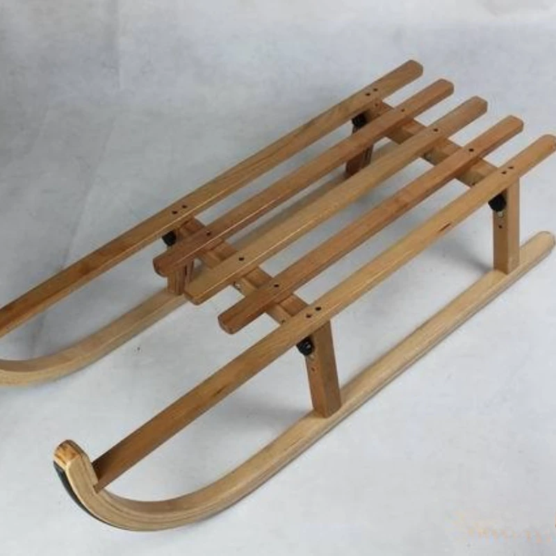 

Folding wooden ski portable climbing plow snowboard foldable