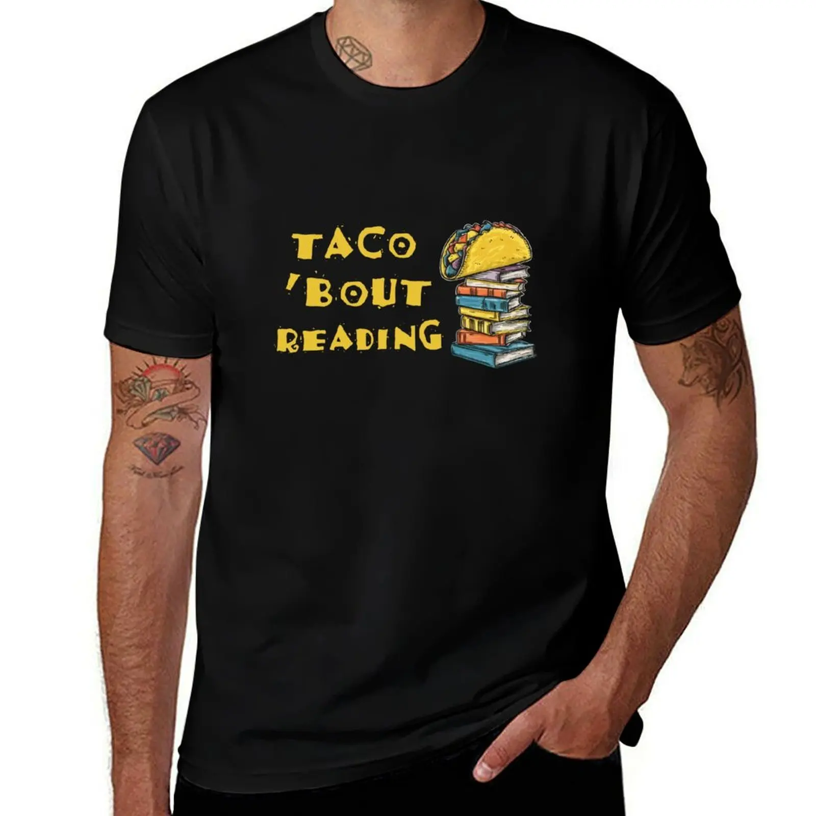 Taco Bout Reading T-Shirt Comfort Stretch Tee Shirt