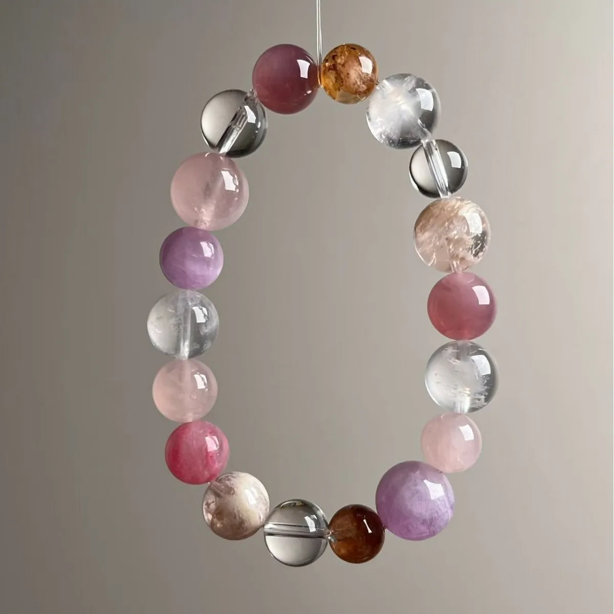 Natural Multi-treasure Crystal Bracelet, Light Luxury Fashion High-end Sense Fresh Niche Women's Bracelet, Gift