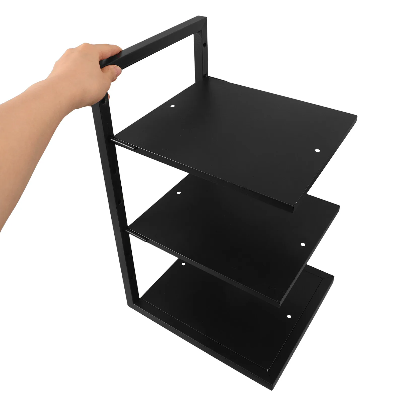 Metal Desktop Shelf Adjustable 3-Tier Strong Load Bearing Multi-Layer Desk Organizer for Office Study Room Storage Rack