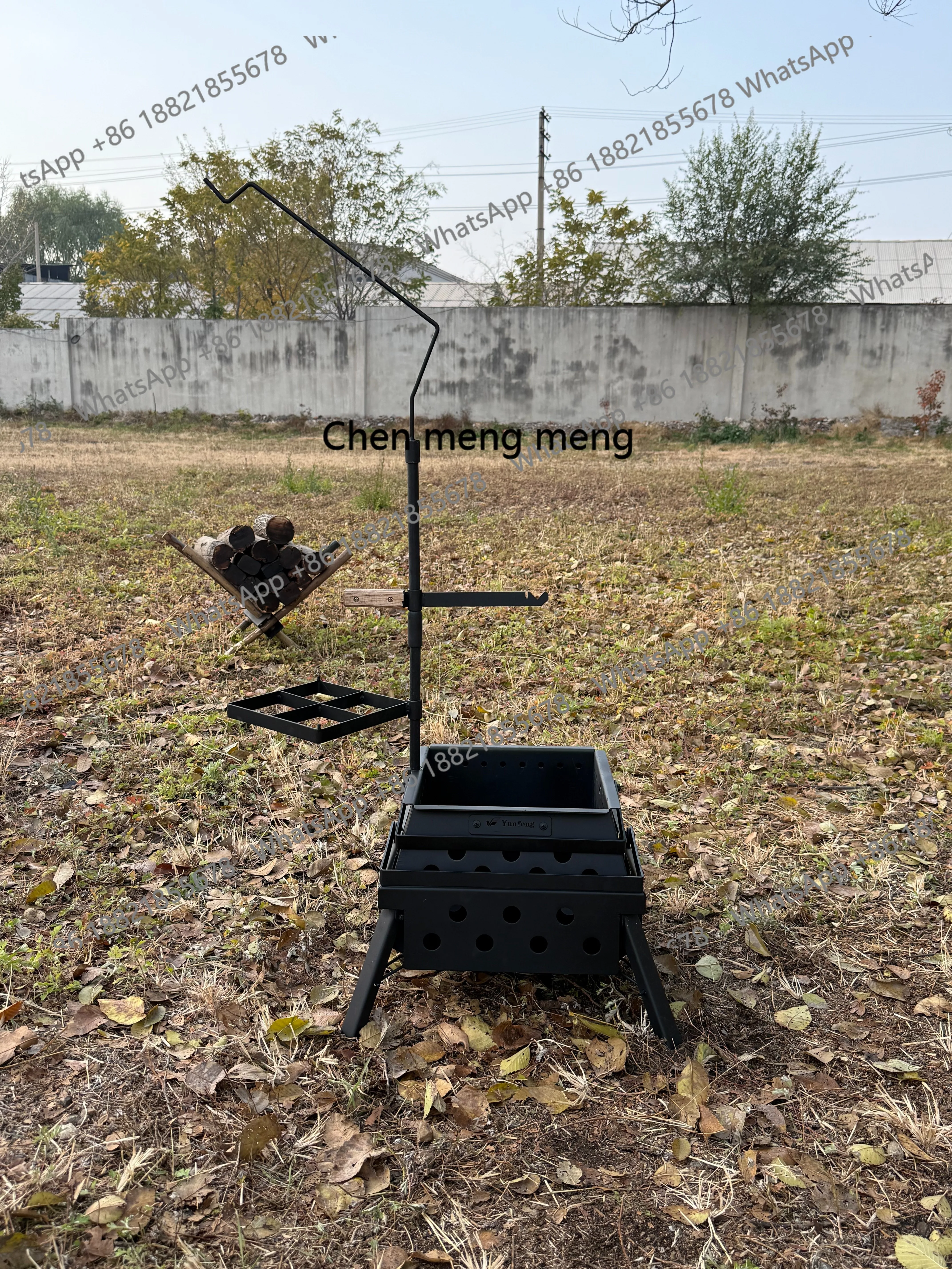 Outdoor Square Multifunctional Folding Smokeless Incinerator Bonfire Firewood Stove Camping