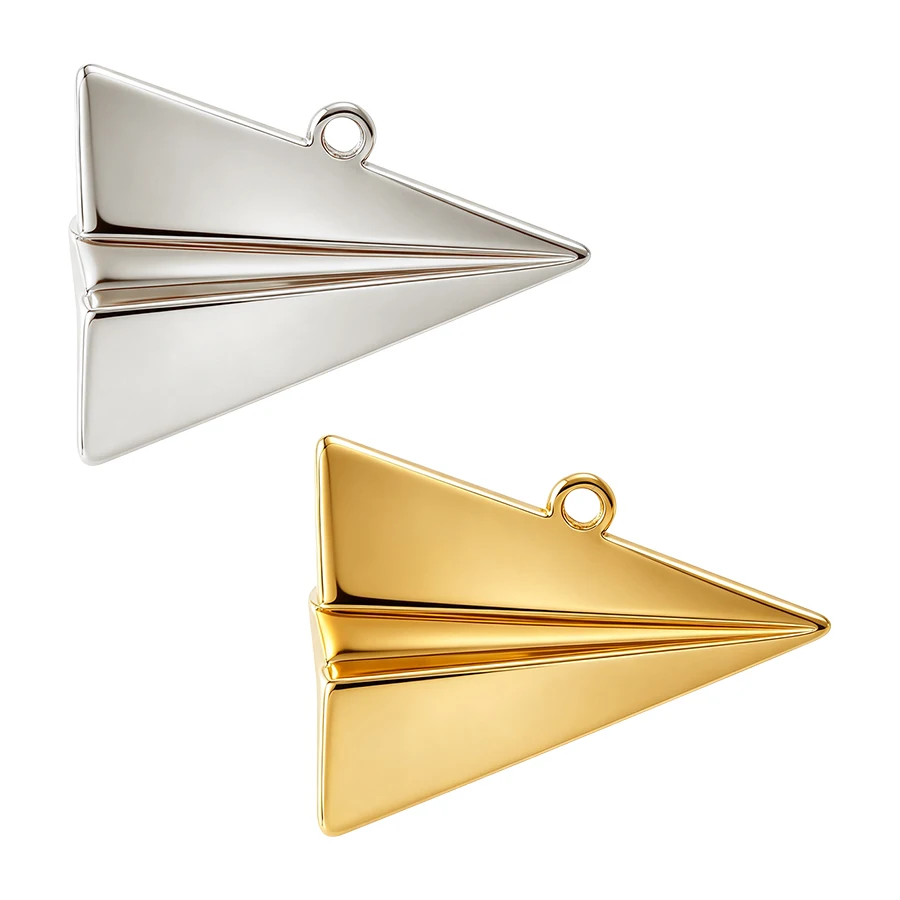 6pcs 3D Stainless Steel Sports Baseball Player Kids Charm Paper Airplane Motorcycle Pendant For Jewelry Making Keychain Bracelet view 5