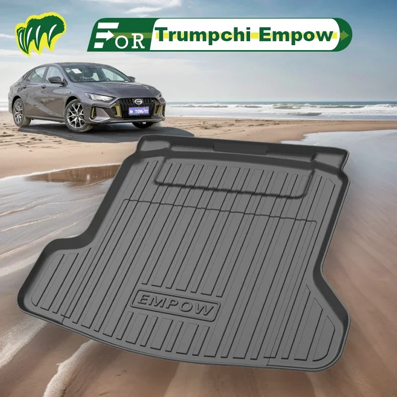 For Trumpchi Empow 2022 2021-2023 Custom Fit Car Trunk Mat All Season Cargo Mat 3D Shape Laser Measured Trunk Protection Liner