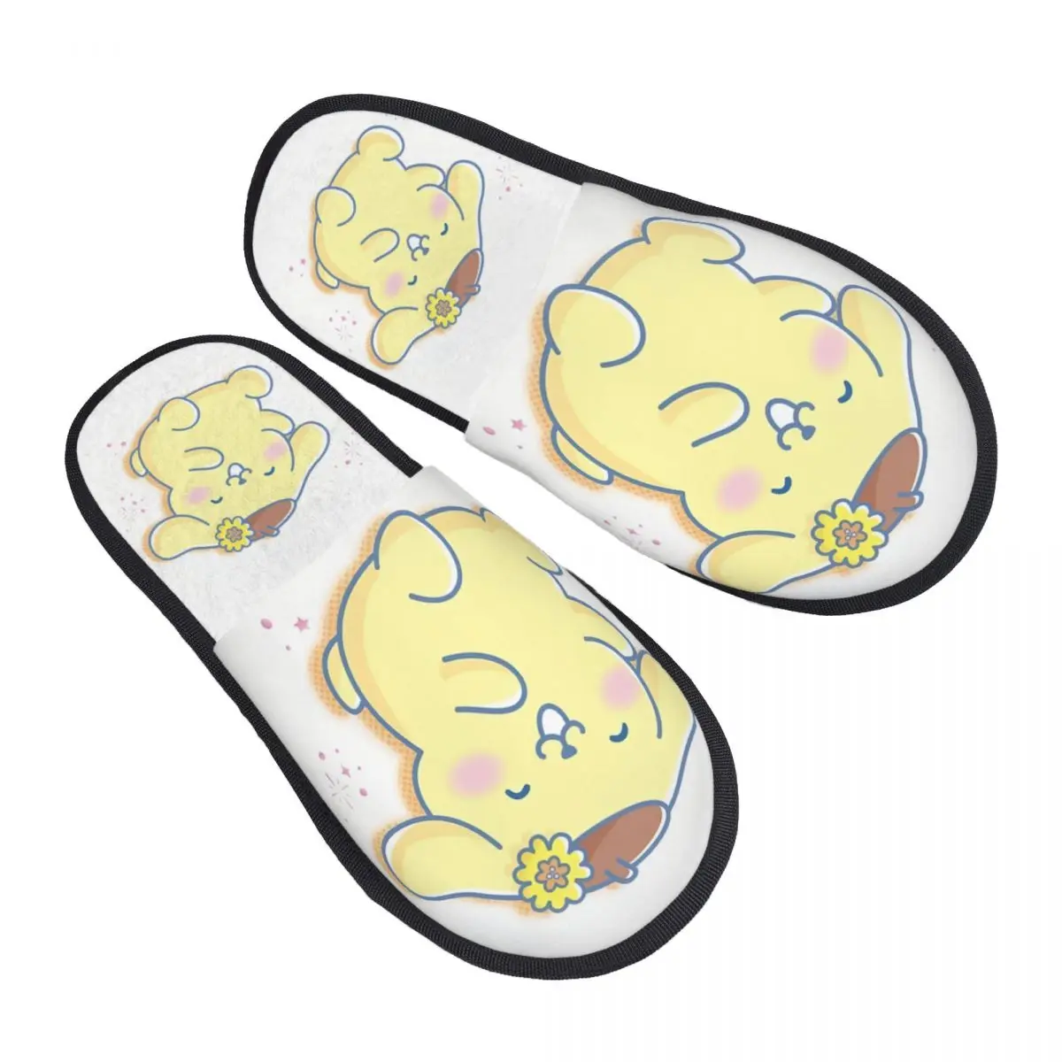 

Изготовленные на заказ тапочки из пены с эффектом памяти Sanrio с помпонами, женские уютные теплые домашние тапочки