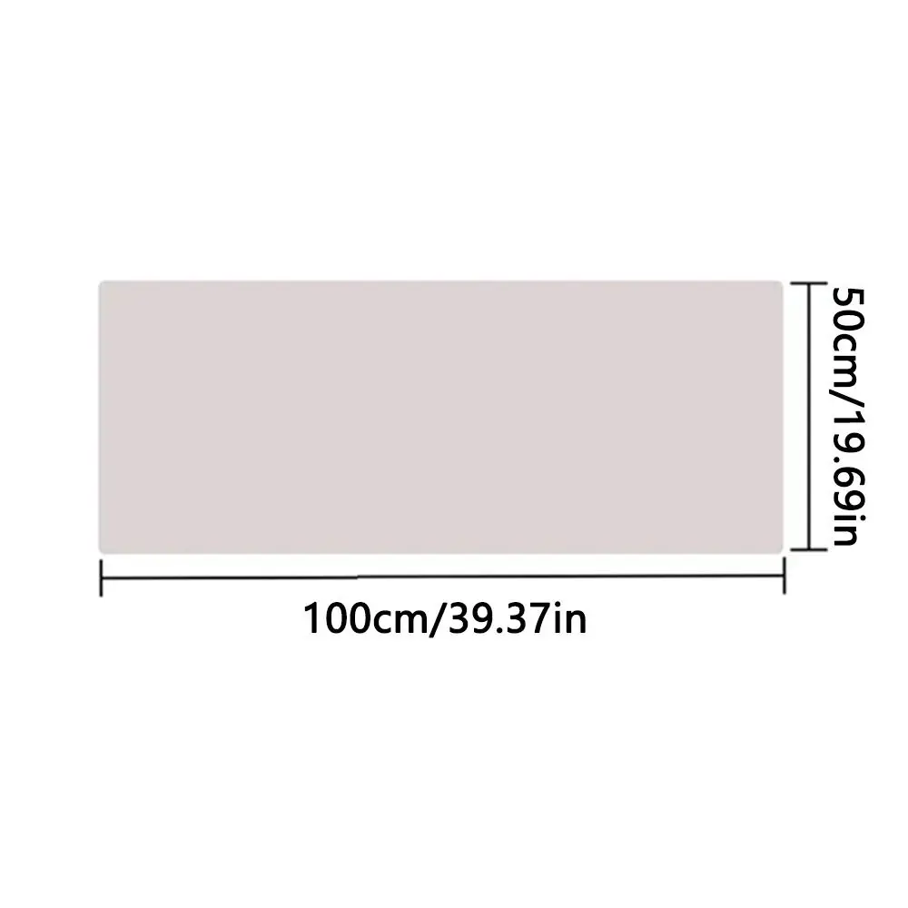 Waterproof PU Leather Table Cover Oilproof Anti-slip Oilproof Table Cloths Pure Color Eye-Protective Computer Desk Mat Office