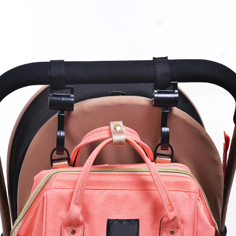 2pcs Baby Hanger Baby Bag Stroller Hooks Pram Rotate 360 Degree Baby Car Accessories Stroller Organizer Stroller Accessories