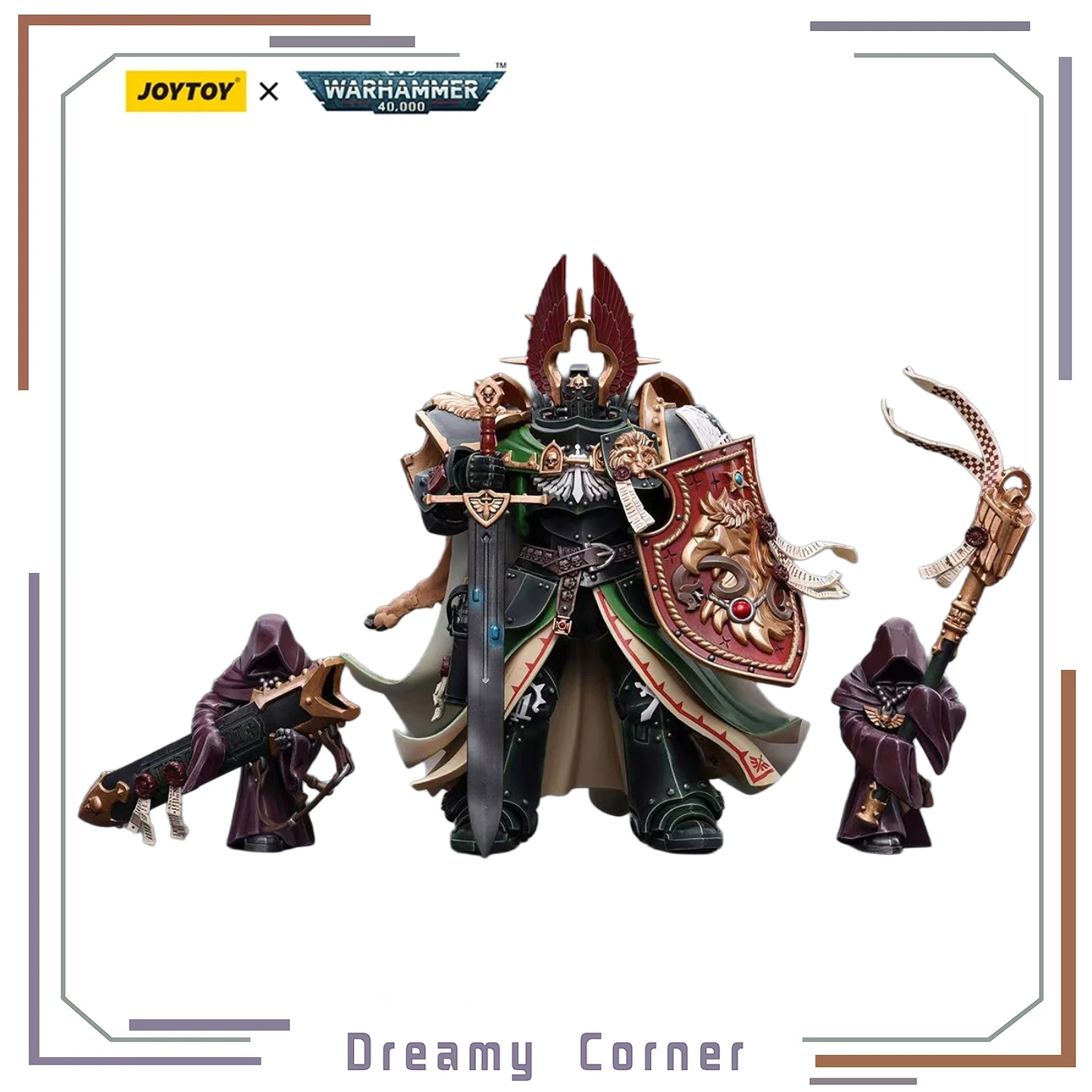 【En Stock】 JOYTOY WARHAMMER 40K Dark Angels Primarch Lion El' Jonson 1/18 figurine d'action