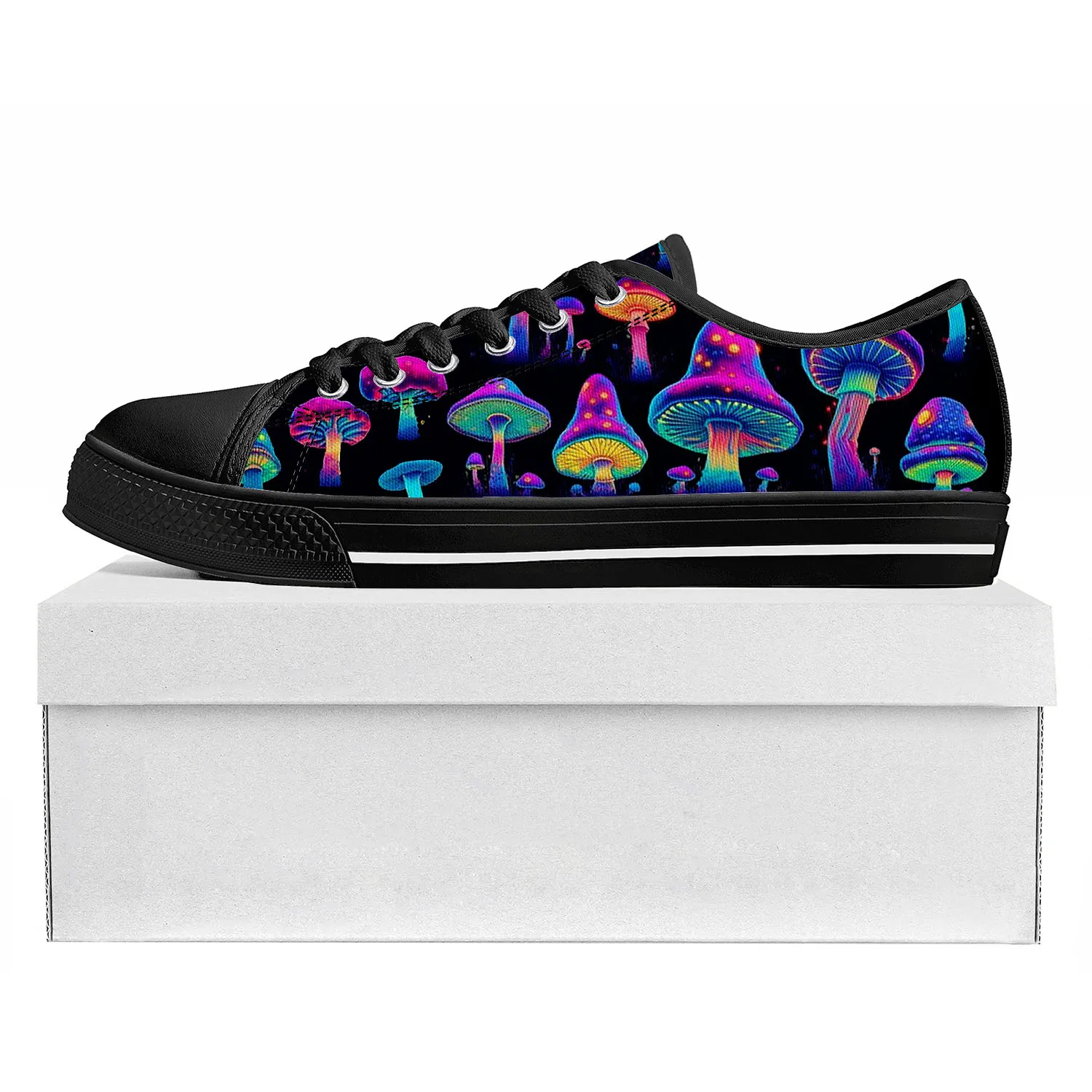 Psychedelic Mushroom Low Top High Quality Sneakers Mens Womens Teenager Tailor-made Shoe Canvas Sneaker Casual Couple Shoes