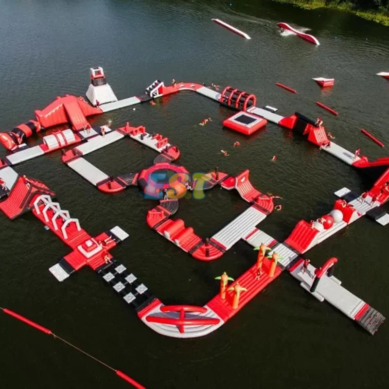 Floating Inflatable Water Park Inflatable Water Park Obstacle Course Inflatable Kids Water Park