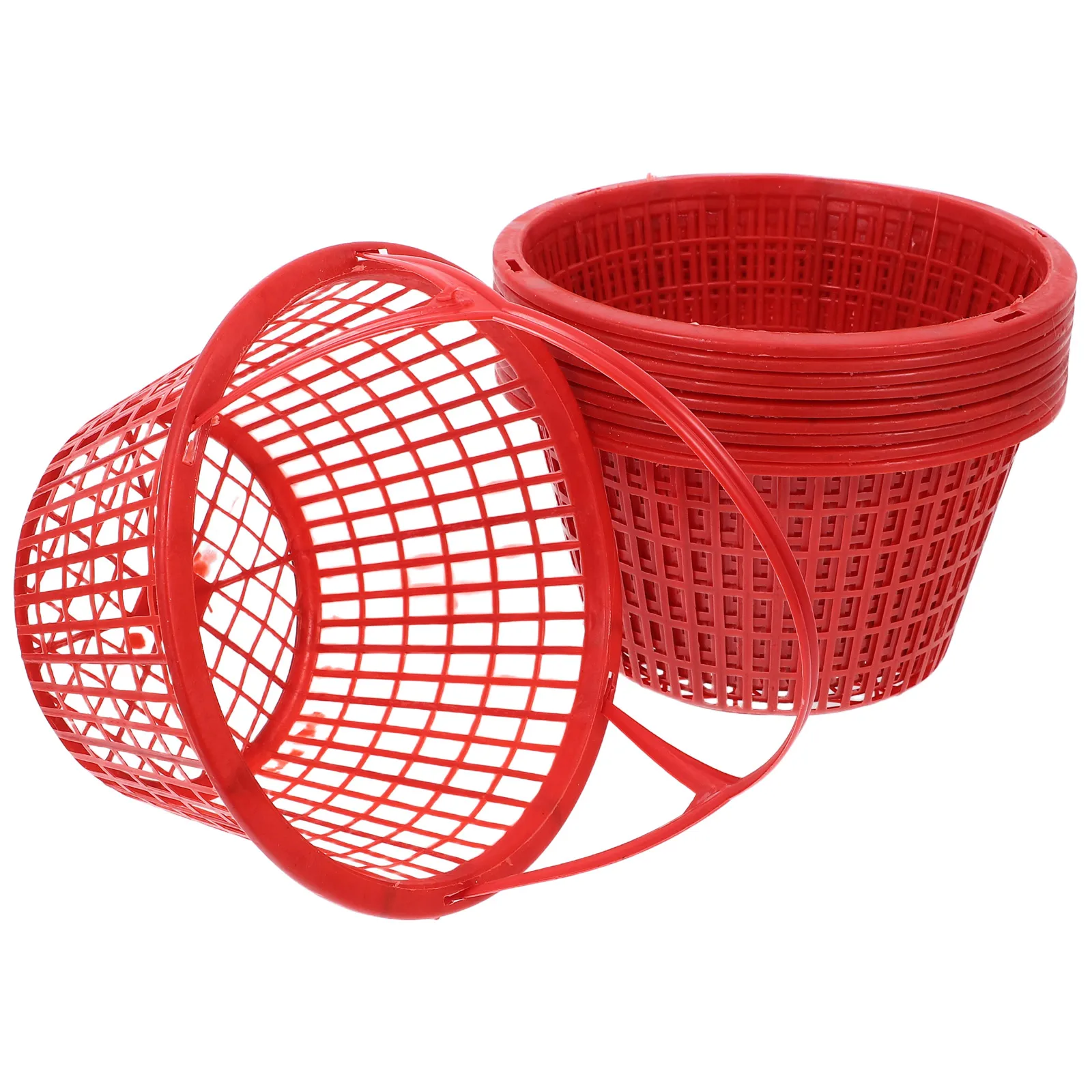 

Mini Plastic Fruit Vegetable Picking Basket With Handle Drainage Design Storage Container For Strawberry Harvest
