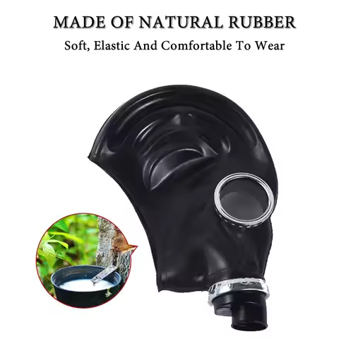 49/64 Type Full Face Respirator/R40 Air Tube/Multipurpose Painting Spray Pesticide Natural Rubber Chemical Protection Gas Mask