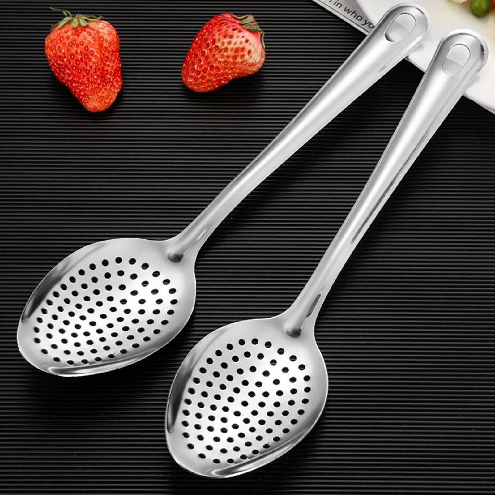 Offset Spatula Set - New Metal Slotted Spoon Stainless Steel