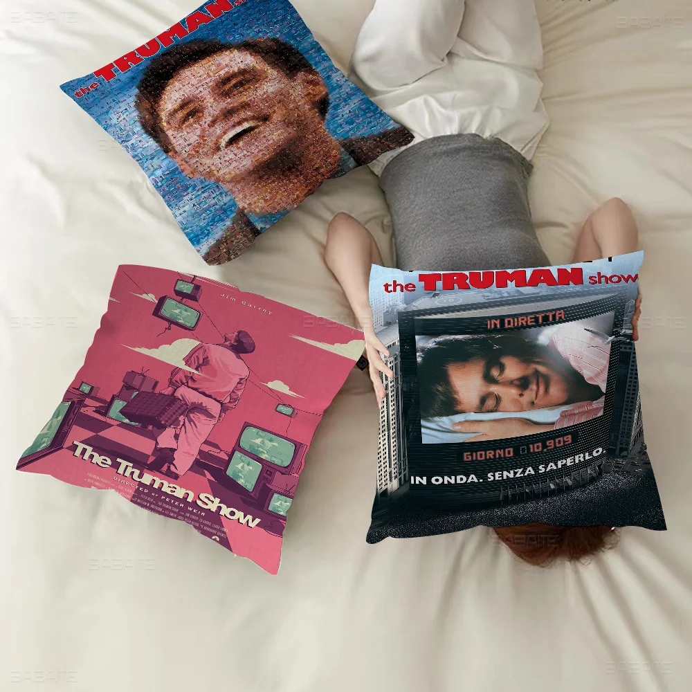 

The Truman Show Office Cushion Pillowcase Car Cushion Cover45X45CM Lumbar Pillowcase Sofa Pillowcover