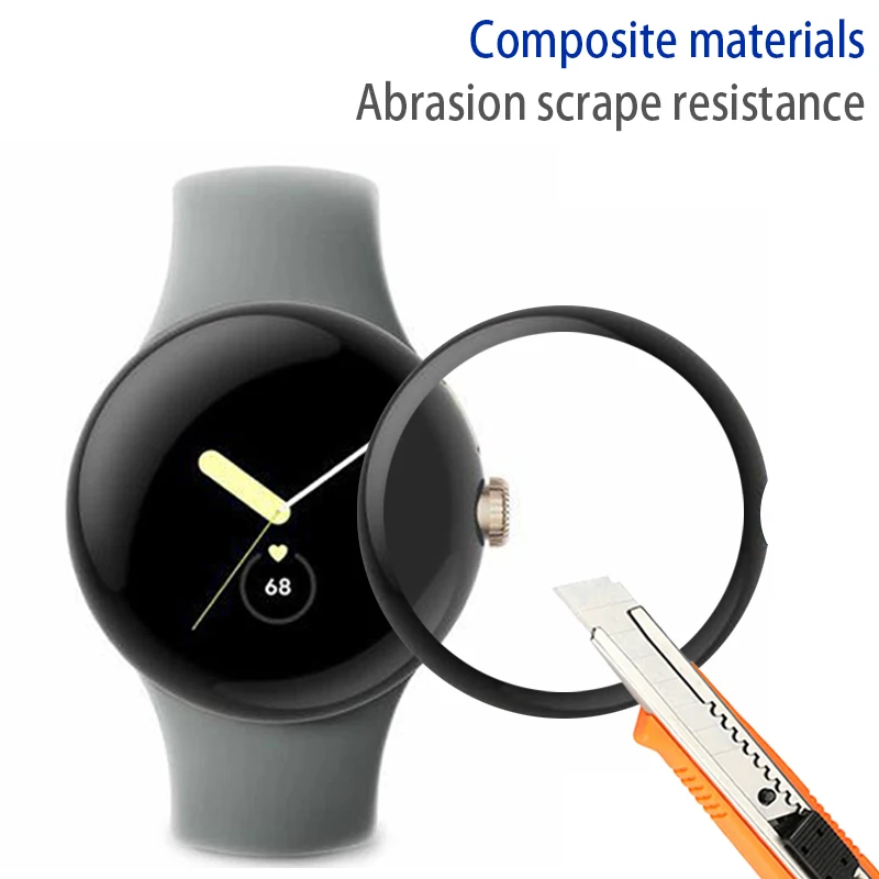 3D Curved Soft Edge Protective Film For Google Pixel Watch 2 Screen Protector TPU Soft Films For Google Pixel Watch Accessories
