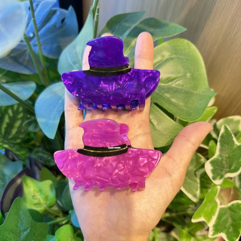 

New-style hat-shaped hair clip Unique ponytail holder Creative nape hairpin Halloween shark clip hair accessory