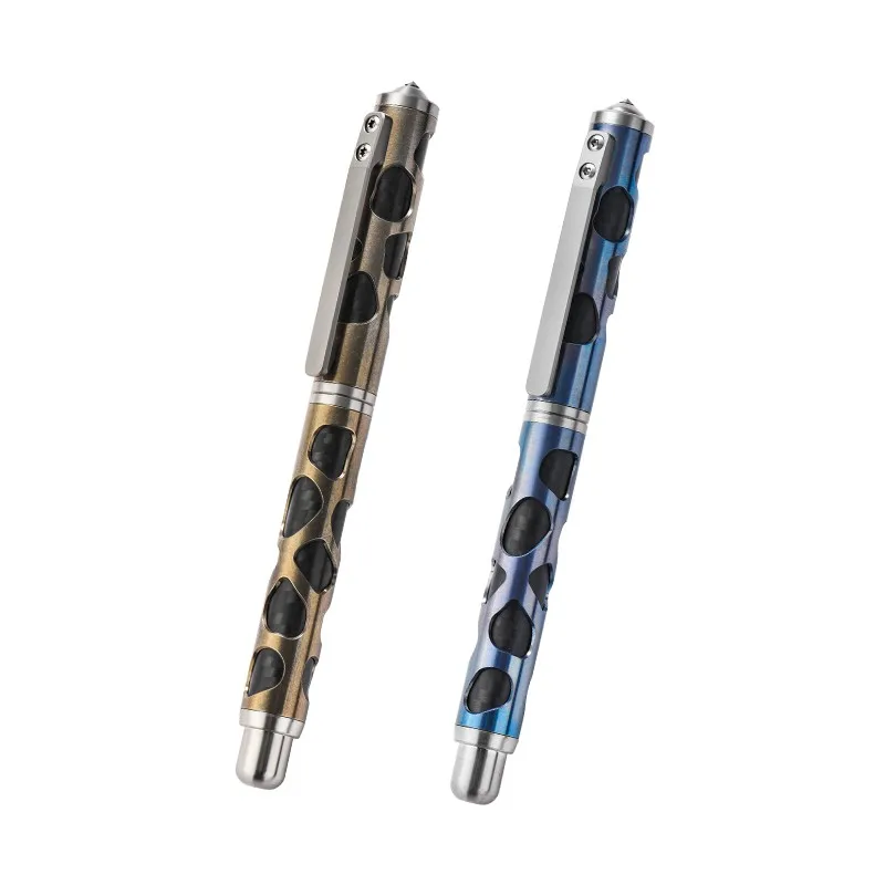 Titanium Alloy Pen Portable Multifunctional Outdoor EDC Tool Window Breaker Writing Pen Valentines Day Gift For Boyfriend Father
