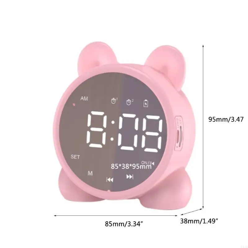 KX4B Kids Kids Bluetooth-совместимый динамик будильник будильник Таймер сна Таймер кровати будильник ЖК-дисплей Digital Display
