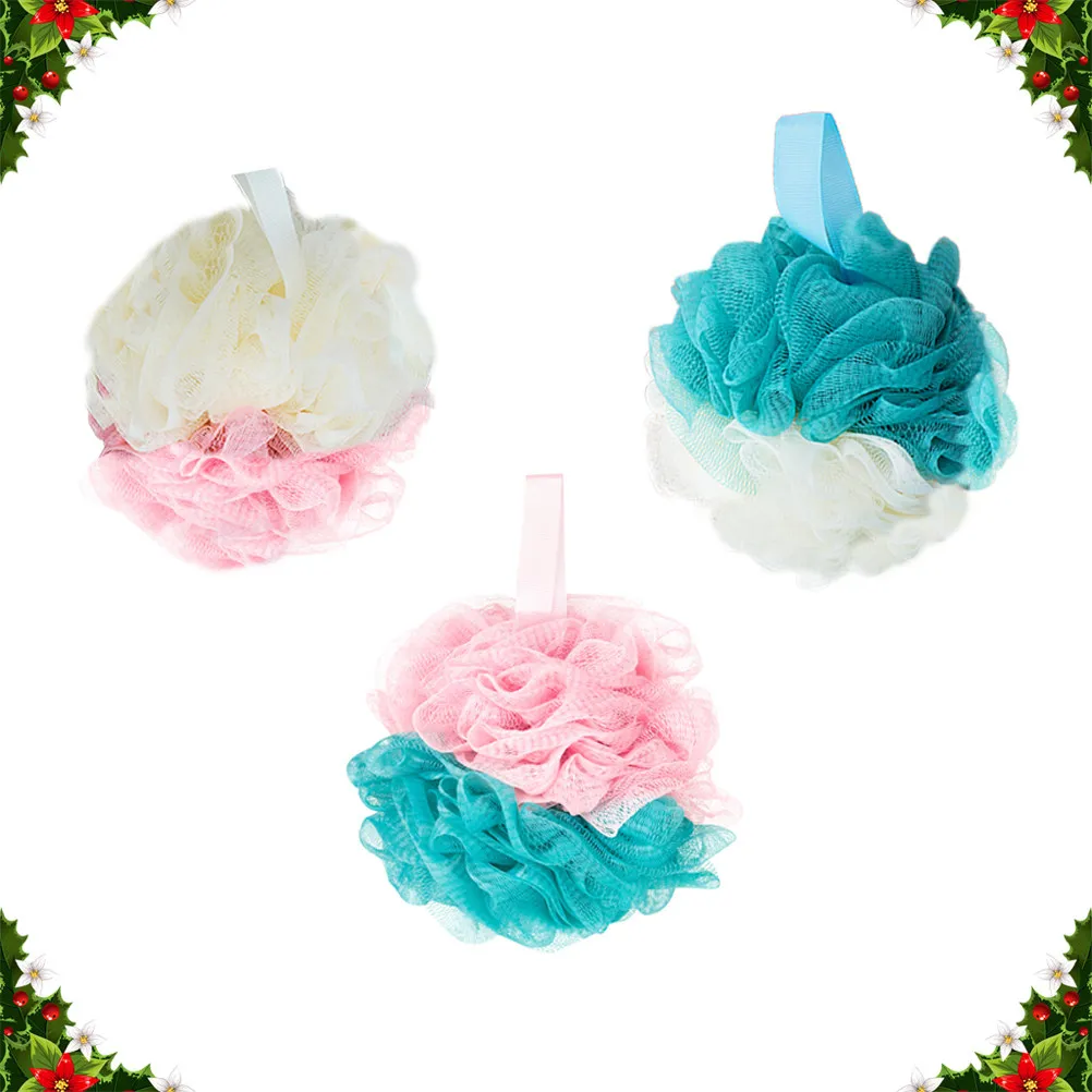 

Набор из 3 сетчатых мочалок для тела: для отшелушивания и вспенивания с использованием мыла, мягкий пилинг, комфортный душ, легкий и удобный в использовании.