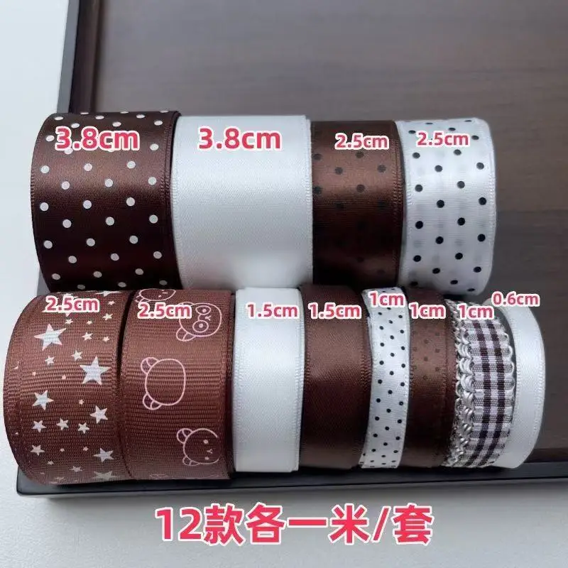 10-teiliges gemischtes koreanisches Schleifenset mit Tupfenmuster, handgemachte Schleifen, Haaraccessoires, Geschenkverpackung, DIY-Material, Dekorationen, Ins-Geschenk – Detail 4