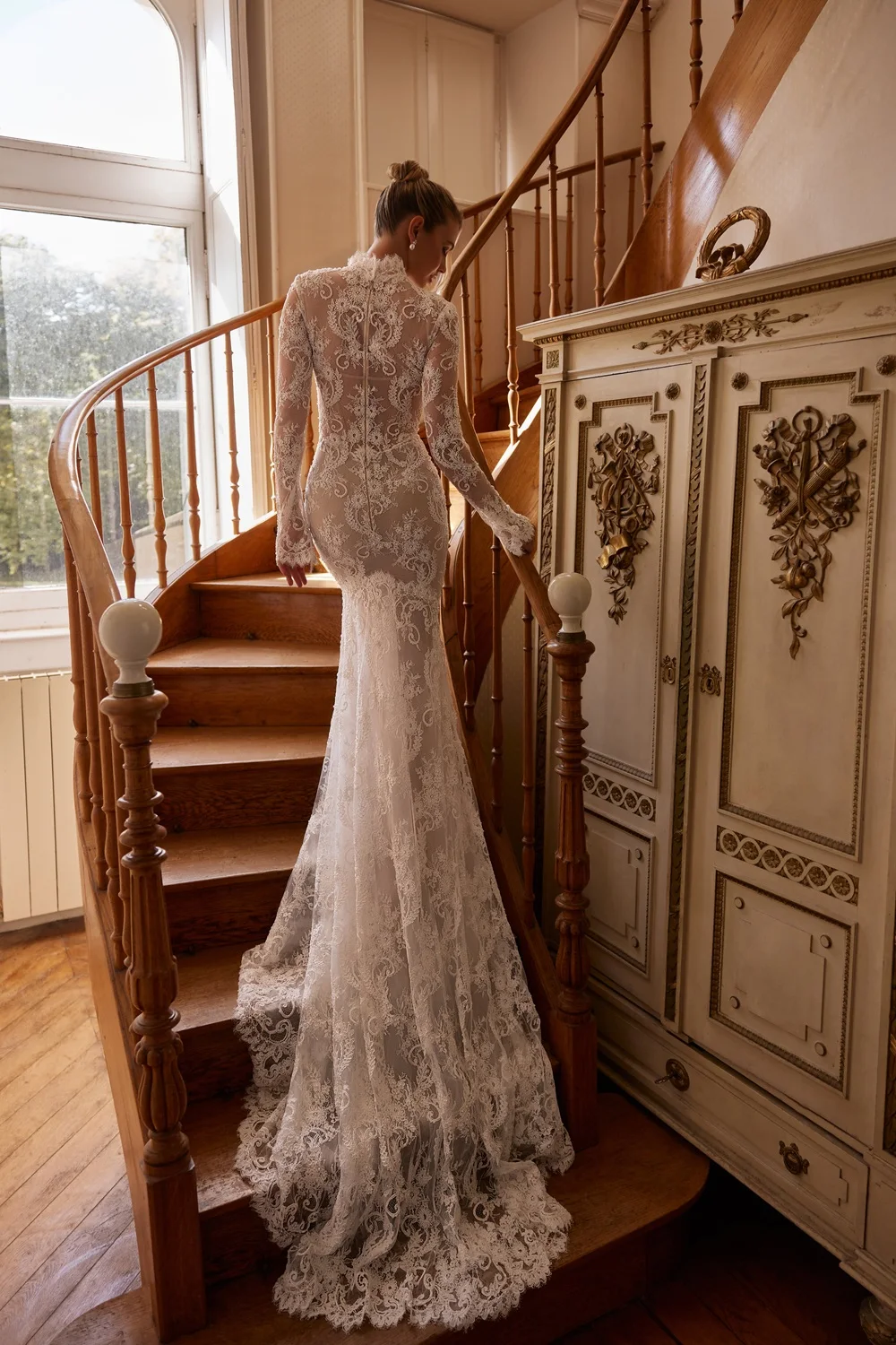 Vestido De Novia Corte Sirena Lace Wedding Dresslong Sleeve Dresses Vestidos Curvy White Civil Sencillo Y Elegante Boda Bespoke