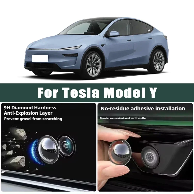 

Car Camera Lens Protector 2PCS Rear View Backup Camera Cover Camera Protection Anti Scratch Waterproof For Tesla Model Y
