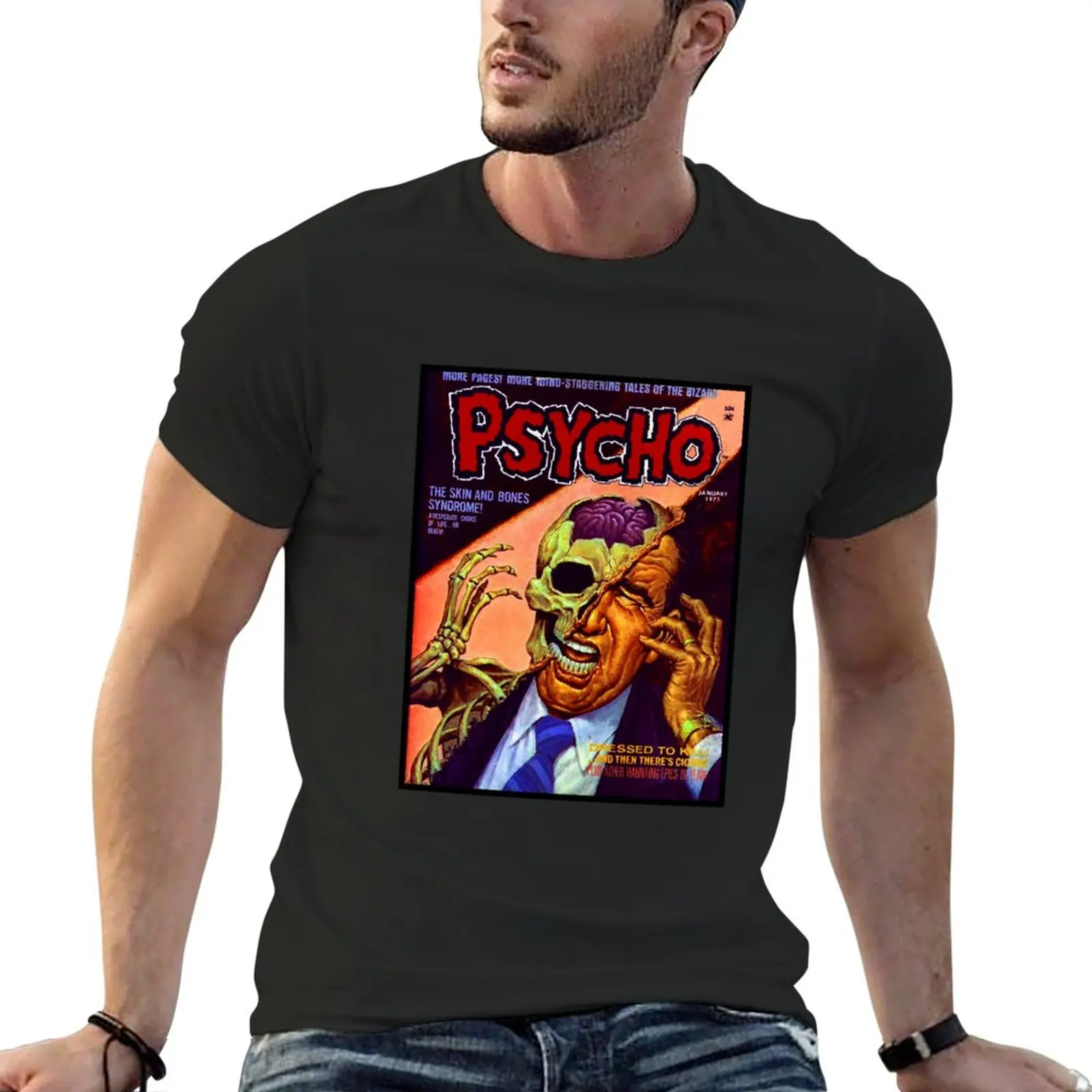 New YOU GUESSED IT! ANOTHER GREAT PSYCHO MAGAZINE COVER! T-Shirt funny t shirts sublime t shirt sweat shirts, men