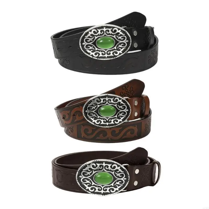 Hot Girl Belt Cowgirl Wide Waist Belt with Flower for Jeans Dresse Club Bar